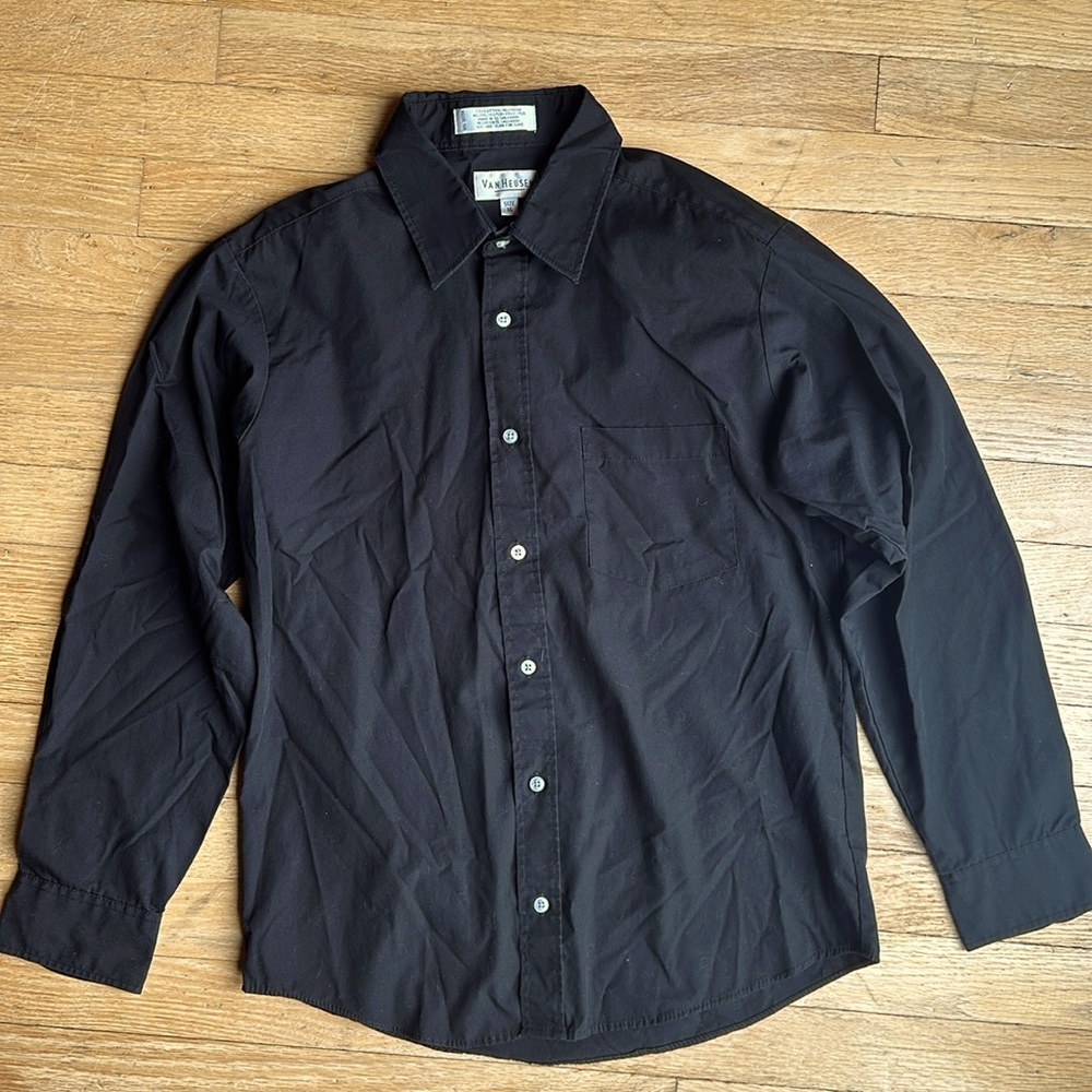 Van Heusen Black Dress Shirt 16